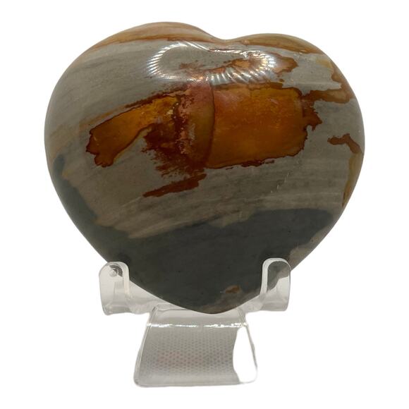 Polychrome Jasper Heart - Picture 3 of 8